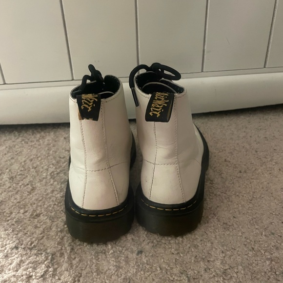 White Doc Marten Lace Up Boots - Picture 2 of 2